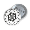 West Overton Crop Circle Pin Button 2 - Shapes of Wisdom