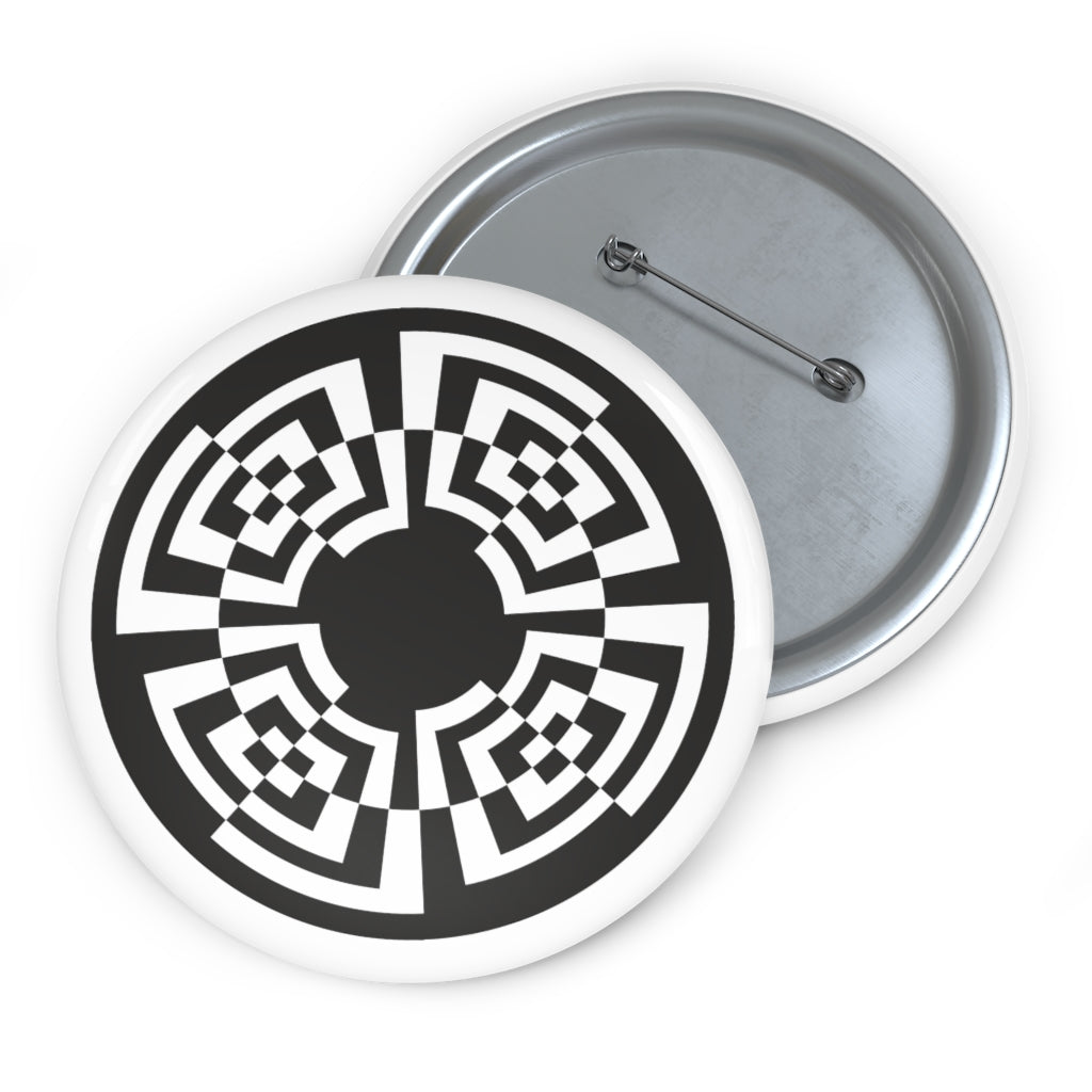 Bishopton Crop Circle Pin Button - Shapes of Wisdom