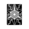 Gussage St Andrews Crop Circle Spiral Notebook - Ruled Line - Shapes of Wisdom
