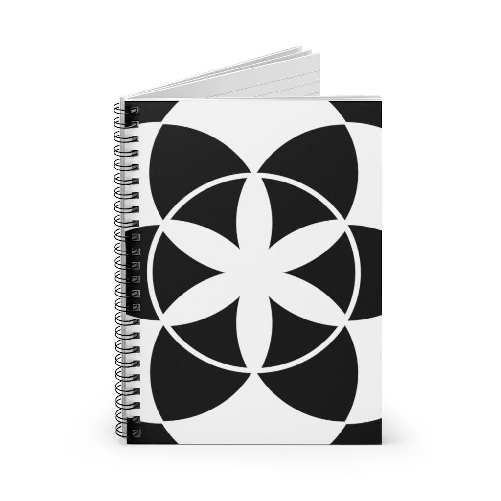 West Knoyle Crop Circle Spiral Notebook - Ruled Line - Shapes of Wisdom