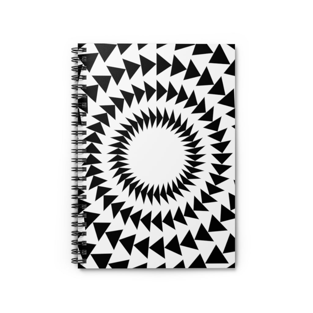 Windmill Hill Crop Circle Spiral Notebook - Ruled Line 7 - Shapes of Wisdom
