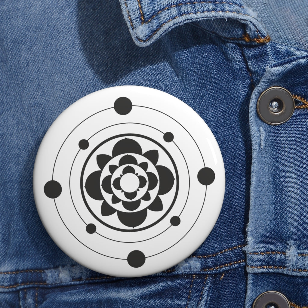Merstham Crop Circle Pin Button - Shapes of Wisdom