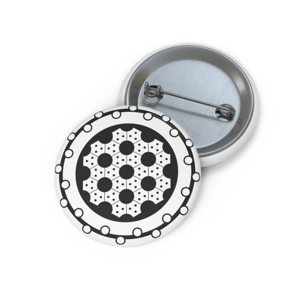 Avebury Crop Circle Pin Button - Shapes of Wisdom