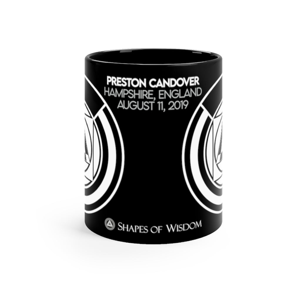 Crop Circle Black mug 11oz - Preston Candover - Shapes of Wisdom