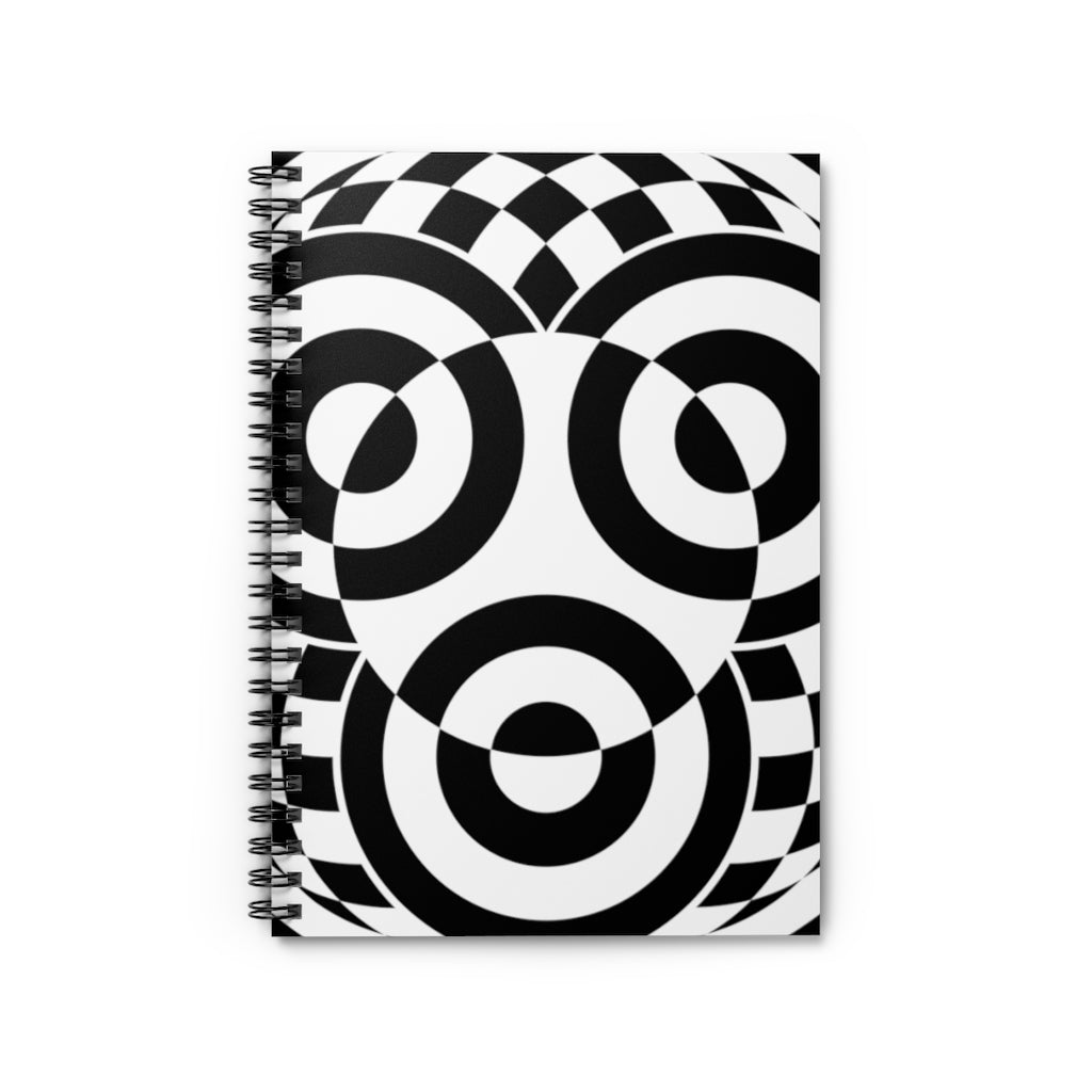 Raisting Crop Circle Spiral Notebook - Ruled Line - Shapes of Wisdom
