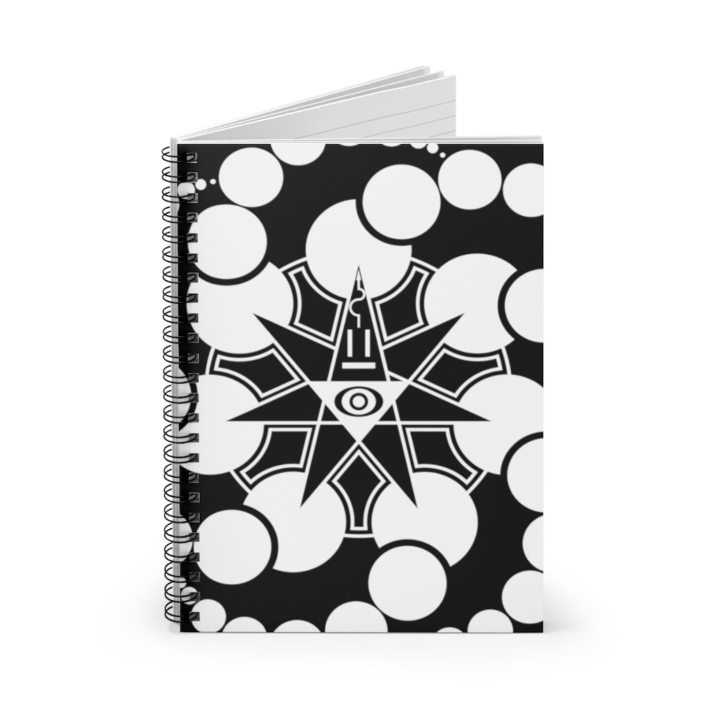 Alton Barnes Crop Circle Spiral Notebook - Ruled Line 2 - Shapes of Wisdom