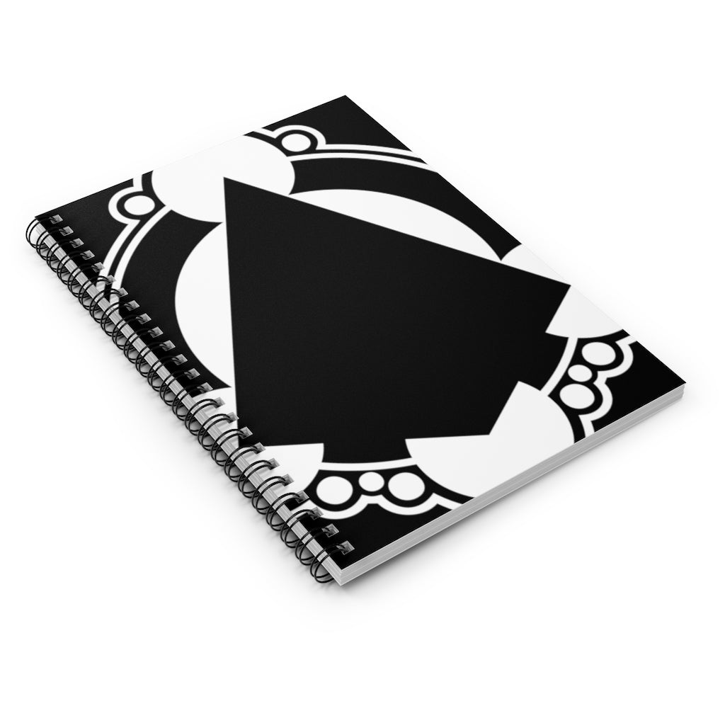 Milk Hill Crop Circle Spiral Notebook - Ruled Line  4 - Shapes of Wisdom