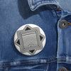 Whitefield Hill Crop Circle Pin Button - Shapes of Wisdom