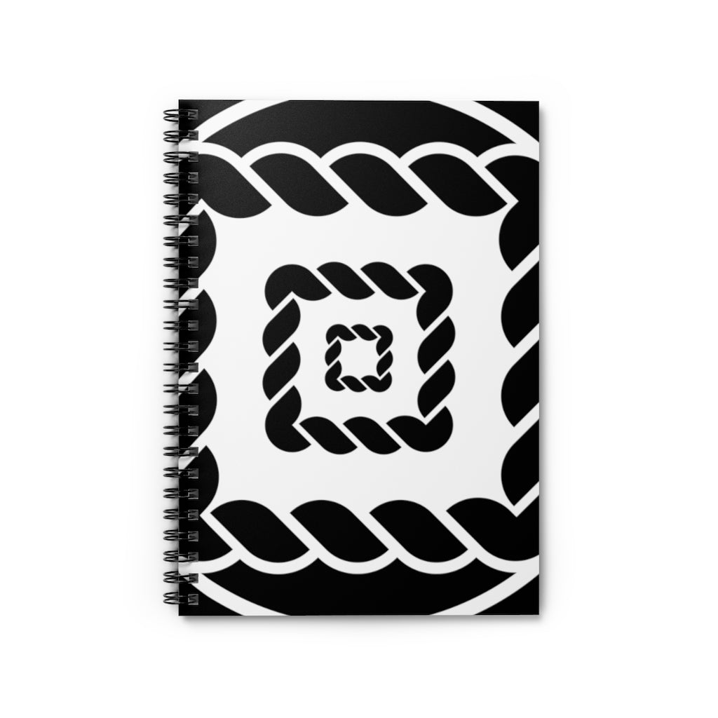 Alton Barnes Crop Circle Spiral Notebook - Ruled Line 4 - Shapes of Wisdom