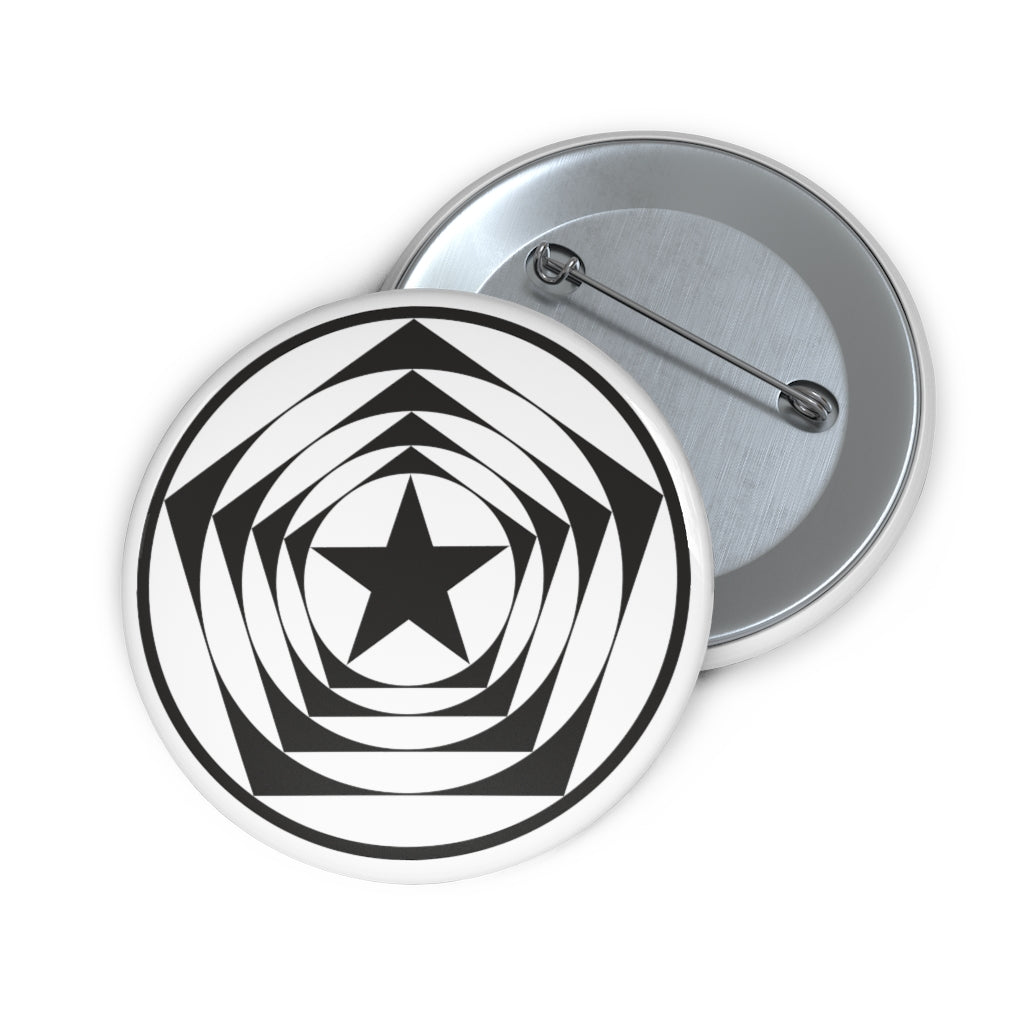 Wilmington Crop Circle Pin Button - Shapes of Wisdom