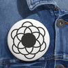 Vanzaghello Crop Circle Pin Button - Shapes of Wisdom