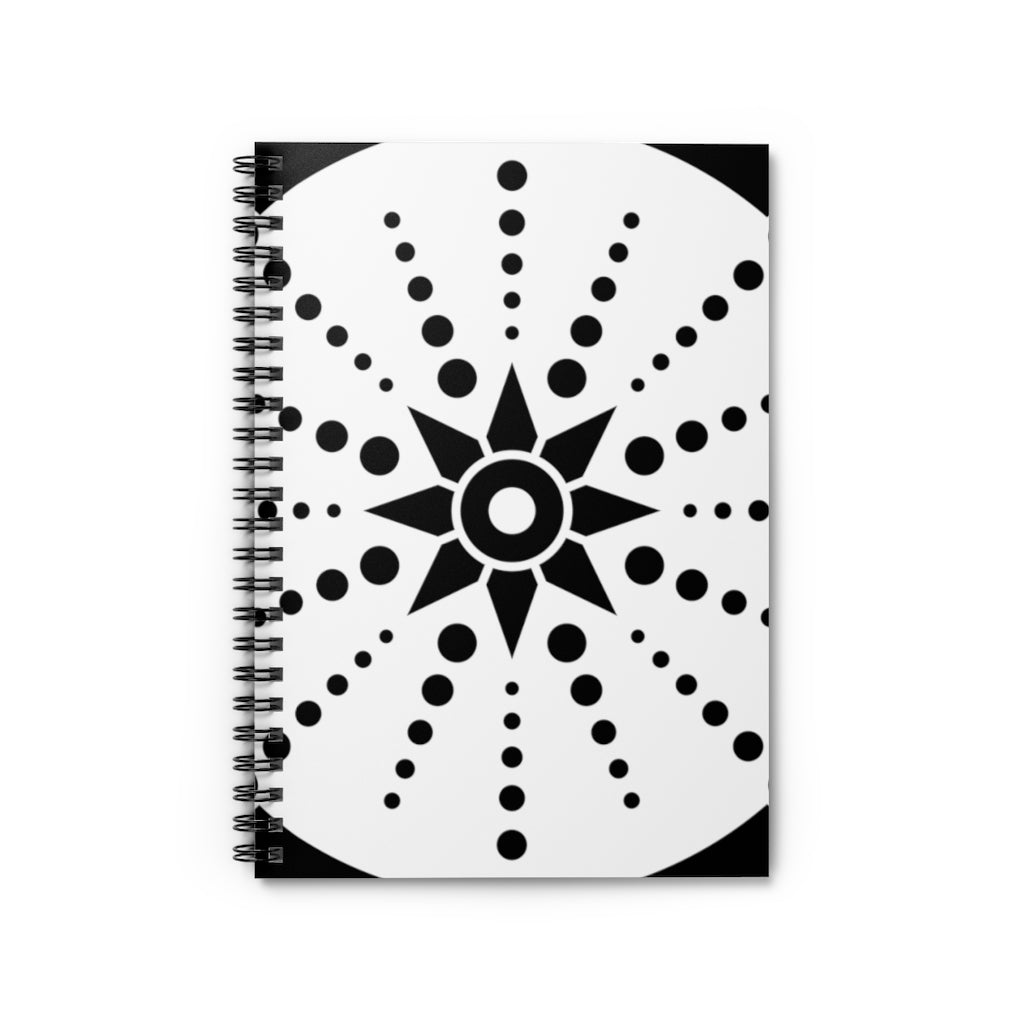 Lockeridge Crop Circle Spiral Notebook - Ruled Line 2 - Shapes of Wisdom