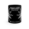 Crop Circle Black mug 11oz - Gussage St Andrews - Shapes of Wisdom