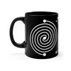 Crop Circle Black mug 11oz - West Overton 3 - Shapes of Wisdom