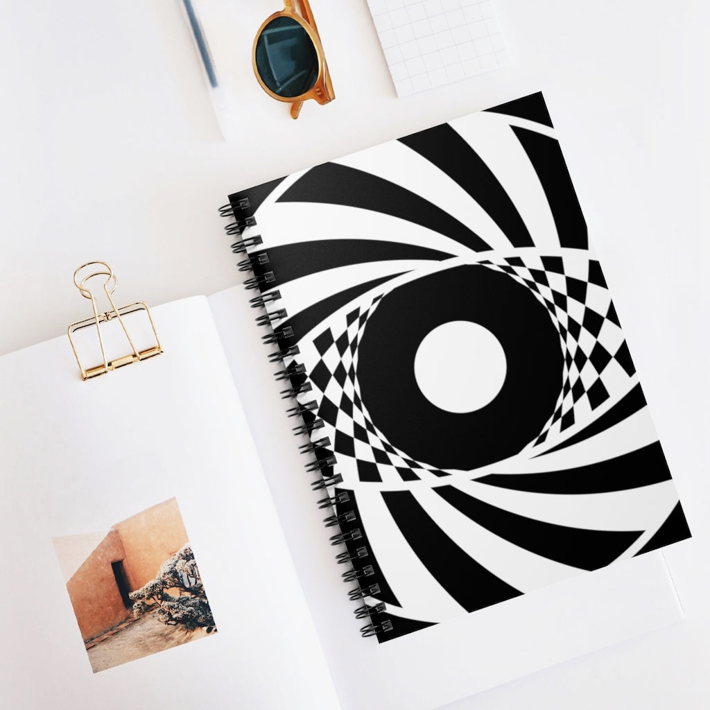 Ufton Crop Circle Spiral Notebook - Ruled Line - Shapes of Wisdom