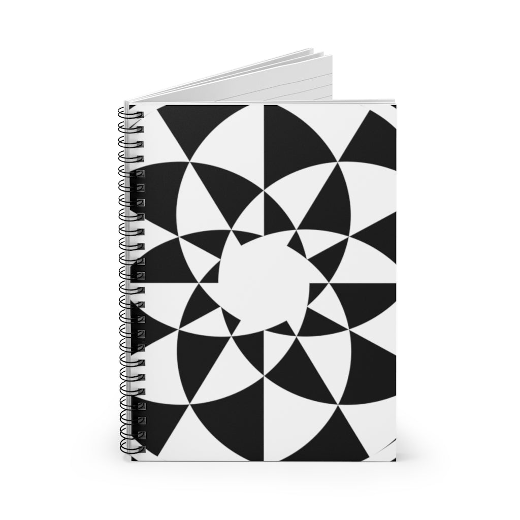 Niederscherli Crop Circle Spiral Notebook - Ruled Line - Shapes of Wisdom