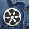 Simonshaven Crop Circle Pin Button - Shapes of Wisdom
