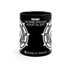 Crop Circle Black mug 11oz - Pewsey - Shapes of Wisdom