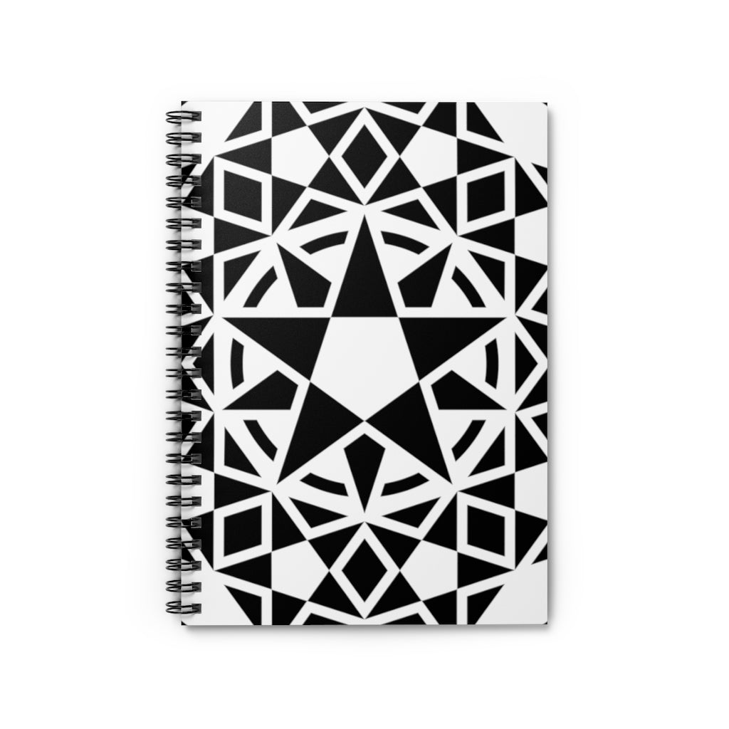 Hackpen Hill Crop Circle Spiral Notebook - Ruled Line - Shapes of Wisdom