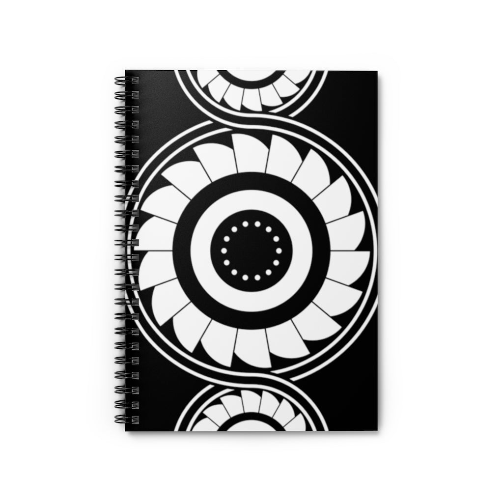 Shrivenham Crop Circle Spiral Notebook - Ruled Line - Shapes of Wisdom