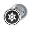 Etchilhampton Crop Circle Pin Button 2 - Shapes of Wisdom