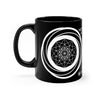 Crop Circle Black mug 11oz - Cherhill - Shapes of Wisdom