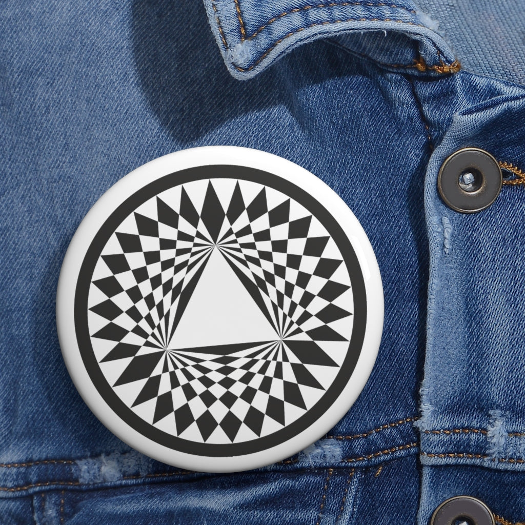 Aldbourne Crop Circle Pin Button - Shapes of Wisdom
