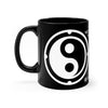 Crop Circle Black mug 11oz - Cley Hill 4 - Shapes of Wisdom