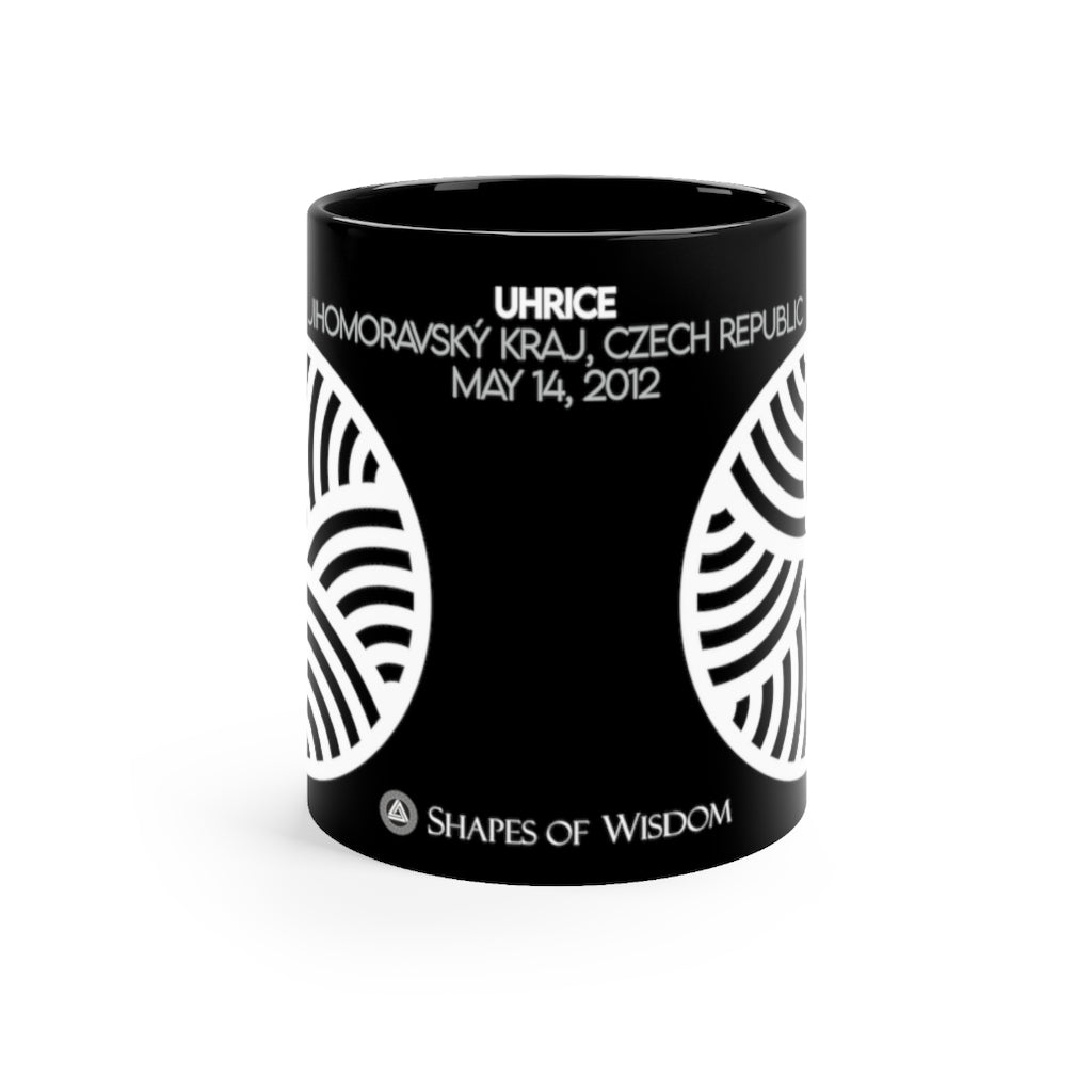 Crop Circle Black mug 11oz - Uhrice - Shapes of Wisdom