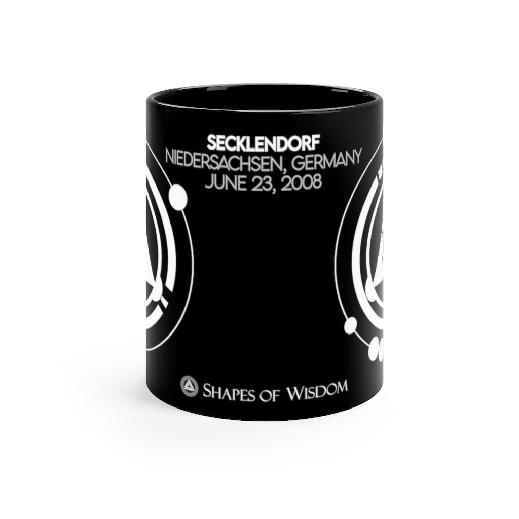 Crop Circle Black mug 11oz - Secklendorf - Shapes of Wisdom