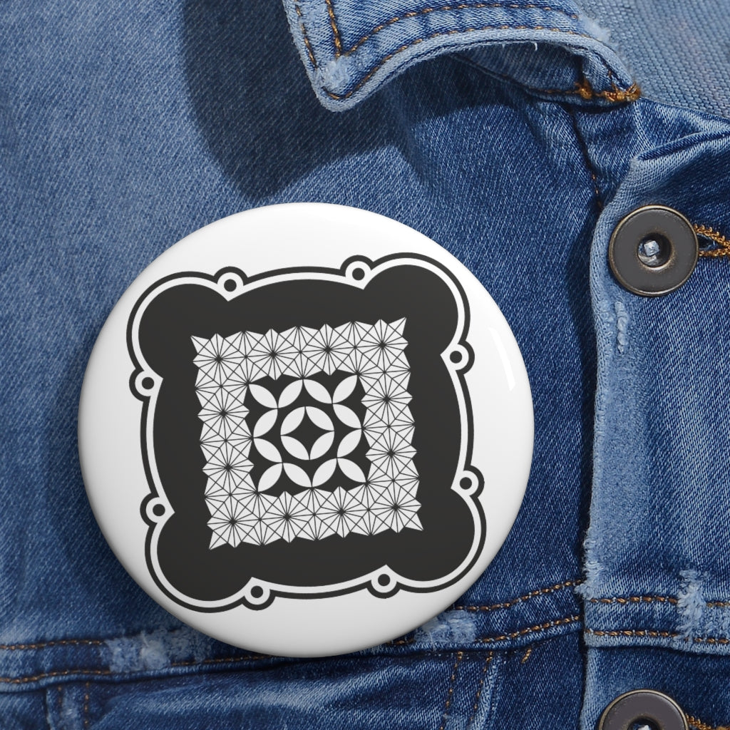 Morgans Hill Crop Circle Pin Button - Shapes of Wisdom