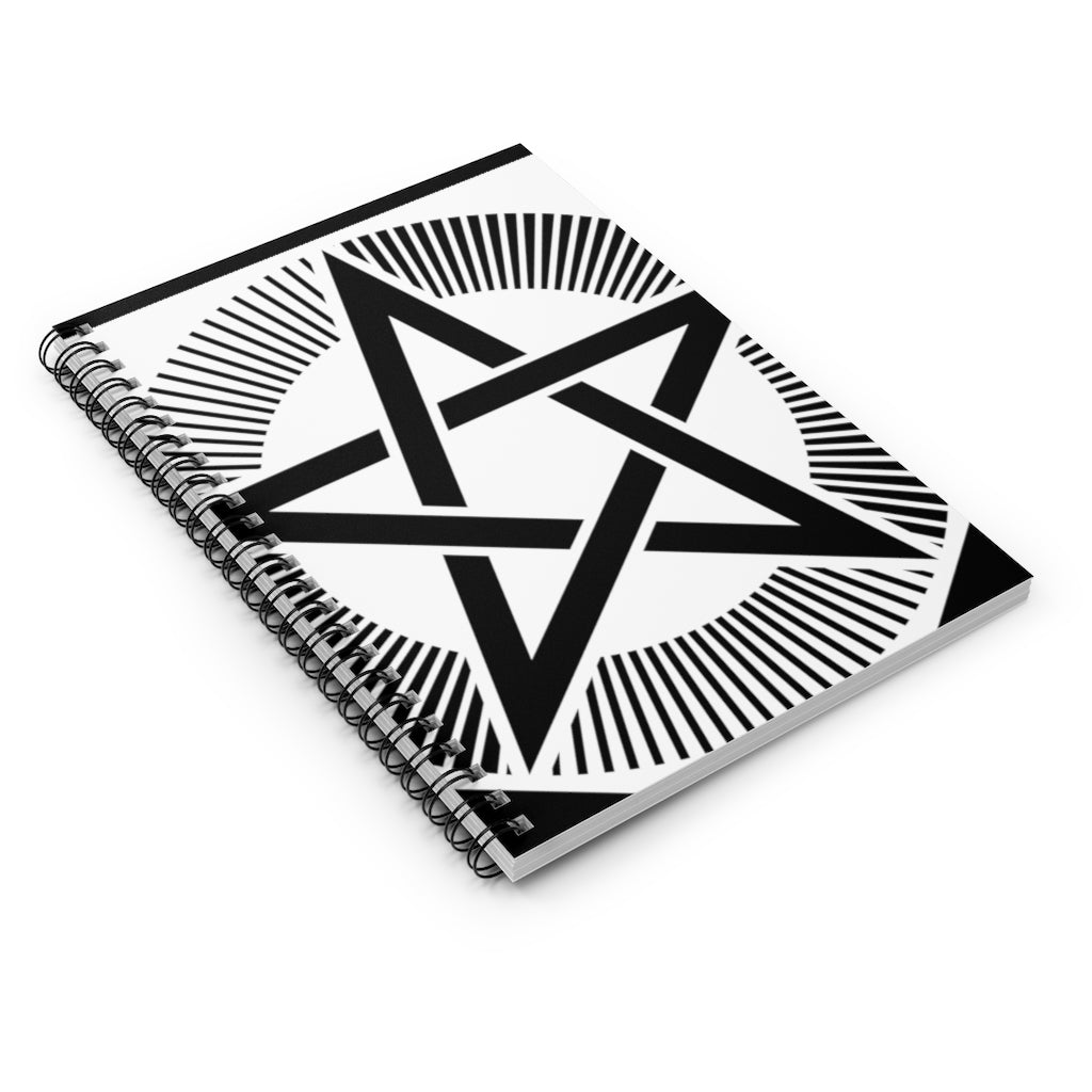 Barton-Le-Cley Crop Circle Spiral Notebook - Ruled Line - Shapes of Wisdom
