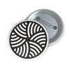 Uhrice Crop Circle Pin Button - Shapes of Wisdom