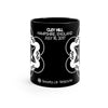 Crop Circle Black mug 11oz - Cley Hill 2 - Shapes of Wisdom