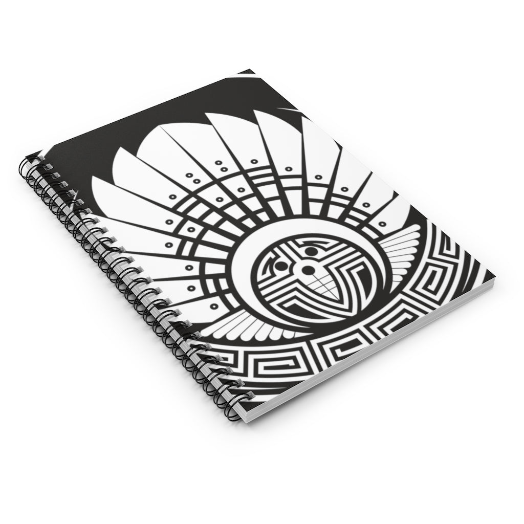 Silbury Hill Crop Circle Spiral Notebook - Ruled Line - Shapes of Wisdom
