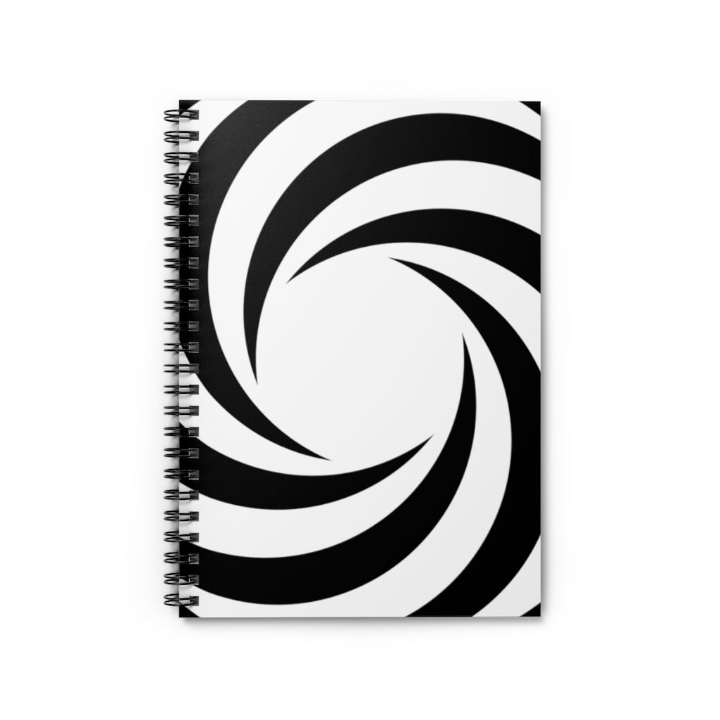 Großziethen Crop Circle Spiral Notebook - Ruled Line 2 - Shapes of Wisdom