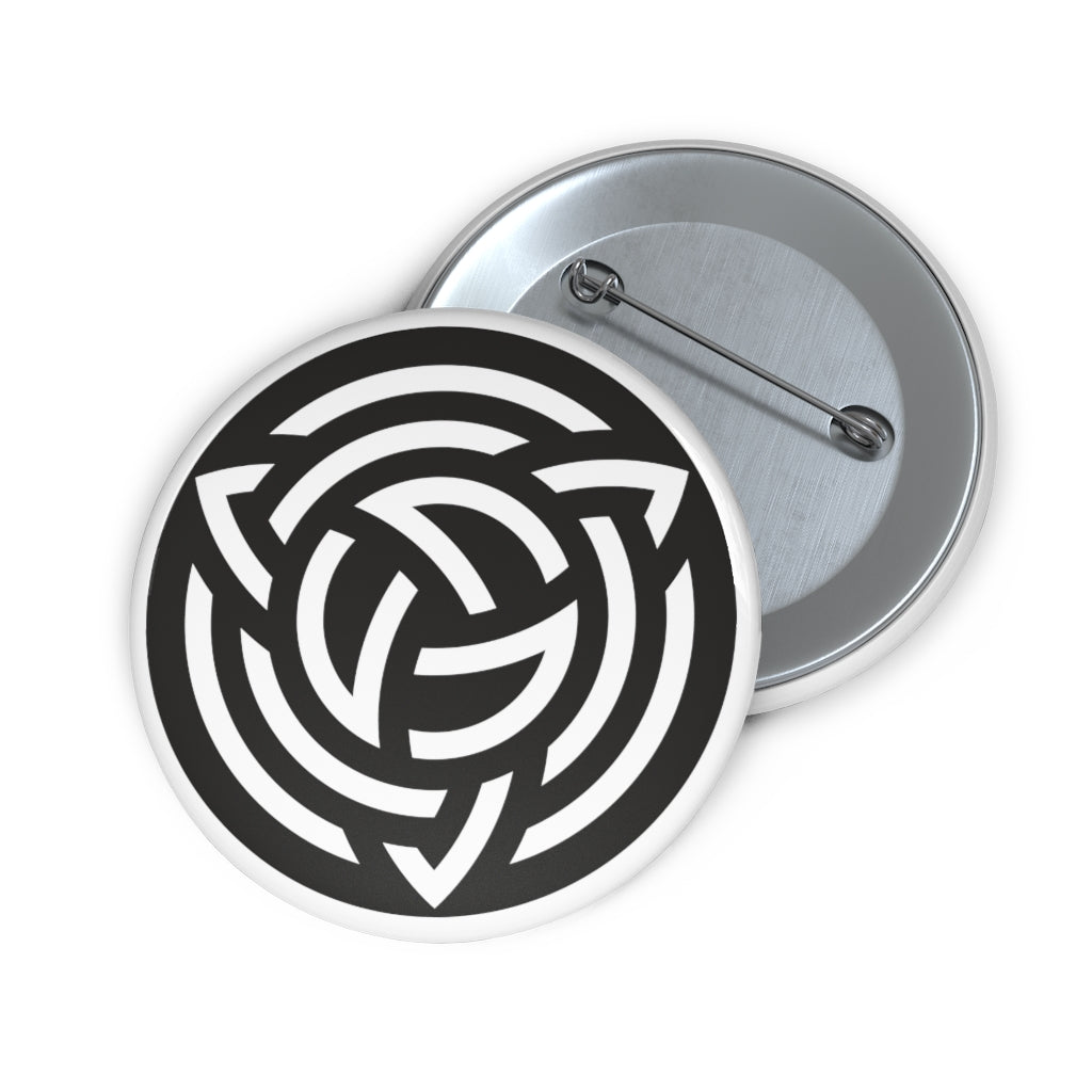 Milk Hill Crop Circle Pin Button - Shapes of Wisdom