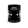 Crop Circle Black mug 11oz - Merstham - Shapes of Wisdom