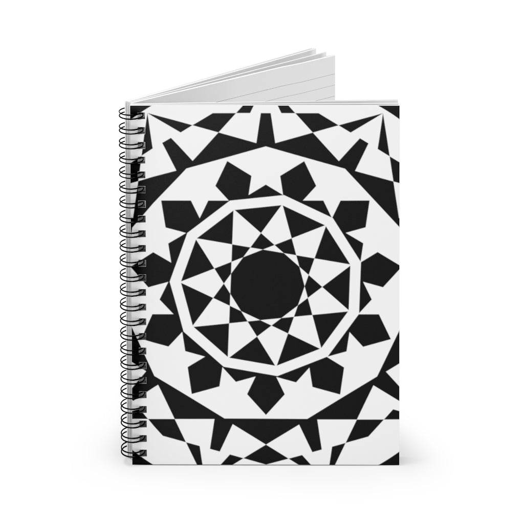 Cherhill Crop Circle Spiral Notebook - Ruled Line 2 - Shapes of Wisdom