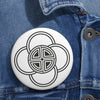 Blandford Forum Crop Circle Pin Button - Shapes of Wisdom