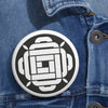 Load image into Gallery viewer, Lockeridge Crop Circle Pin Button - Shapes of Wisdom