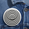 Aldbourne Crop Circle Pin Button 2 - Shapes of Wisdom