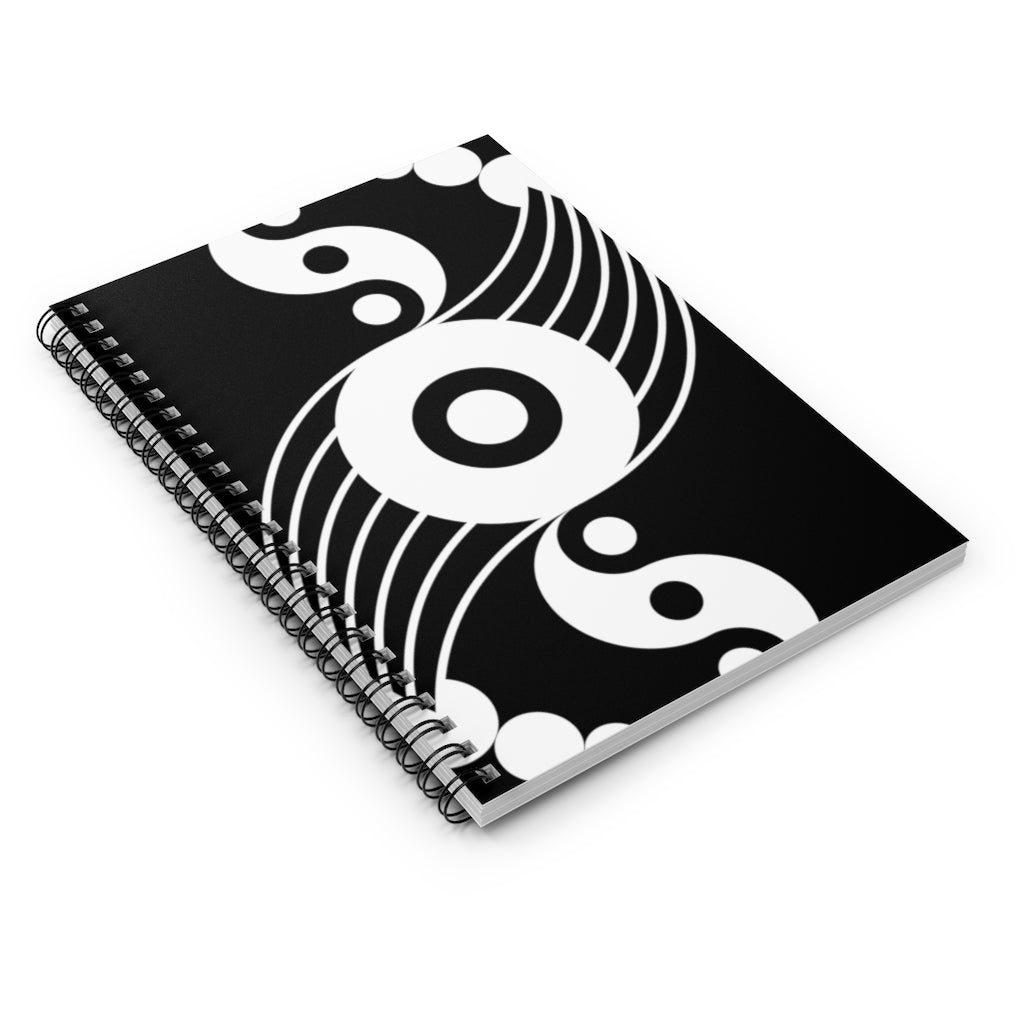 Windmill Hill Crop Circle Spiral Notebook - Ruled Line 3 - Shapes of Wisdom