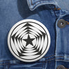 Wilmington Crop Circle Pin Button - Shapes of Wisdom