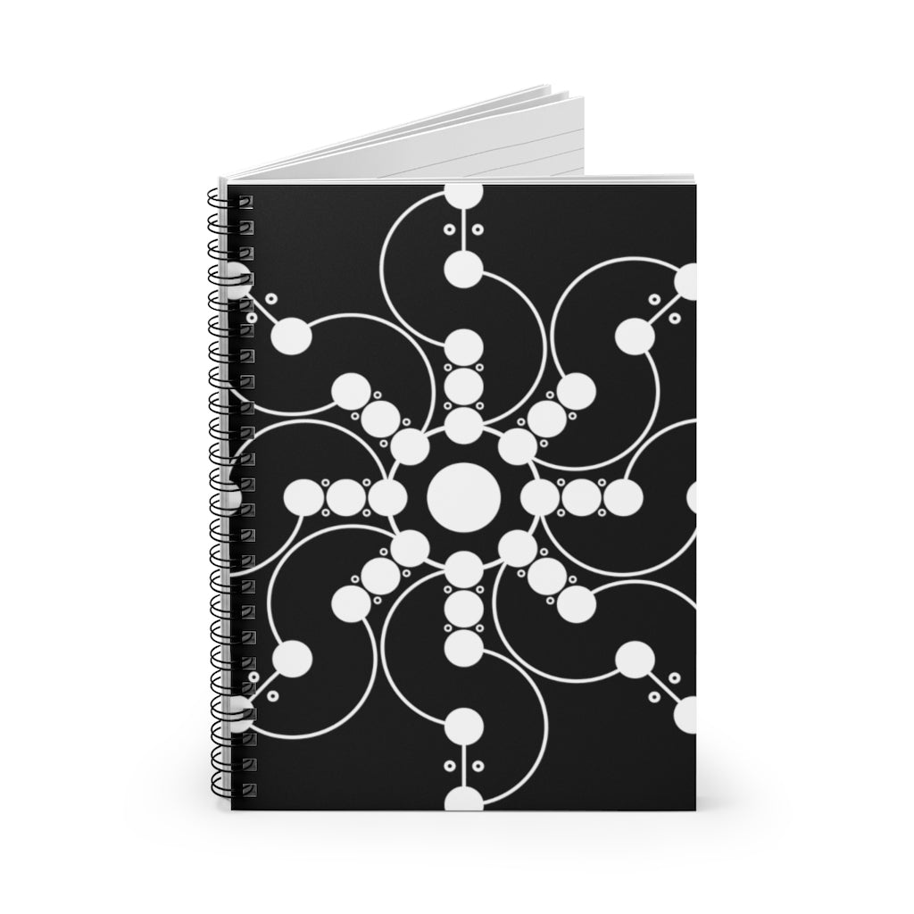 Tidcombe Crop Circle Spiral Notebook - Ruled Line - Shapes of Wisdom