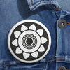 Bythorn Crop Circle Pin Button - Shapes of Wisdom