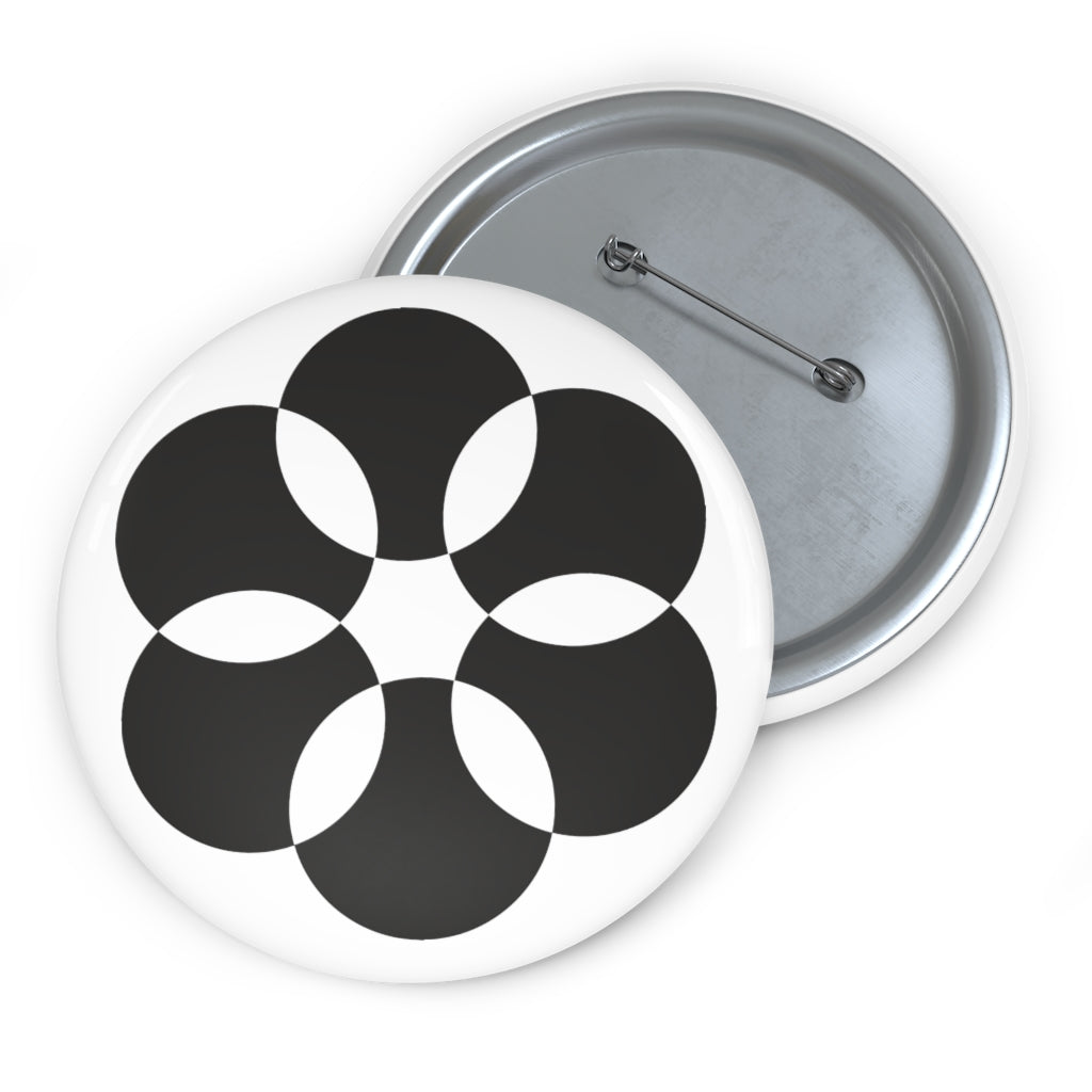 Simonshaven Crop Circle Pin Button - Shapes of Wisdom