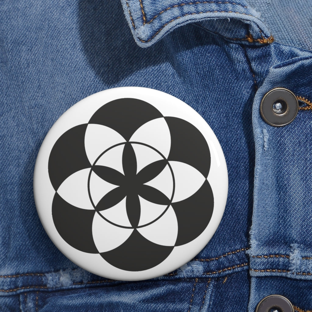 West Knoyle Crop Circle Pin Button - Shapes of Wisdom