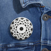 Thornborough Henge  Crop Circle Pin Button - Shapes of Wisdom