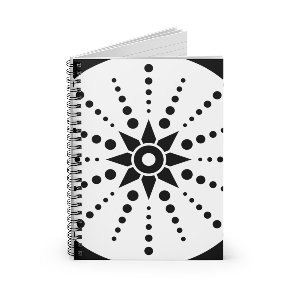 Lockeridge Crop Circle Spiral Notebook - Ruled Line 2 - Shapes of Wisdom